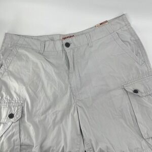 Arizona Jean Co Mens Cargo Shorts‎ Pearl Grey Classic Fit W40 NWT
